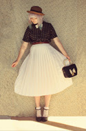 Vintage Pleated Skirt