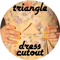 DIY cutout dress