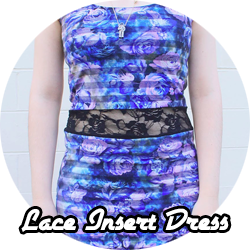 Lace Insert Dress